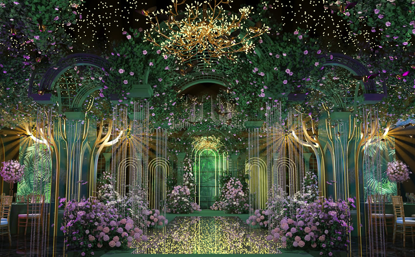 大理奇妙森林婚礼堂效果展示